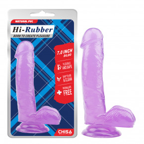 Chisa Novelties | Фалоімітатор з мошонкою - Hi Rubber 7.0 