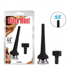 Chisa Novelties | Трубка для анального душу - Black Mont Tapered Silicone Enema Attachment 4.4