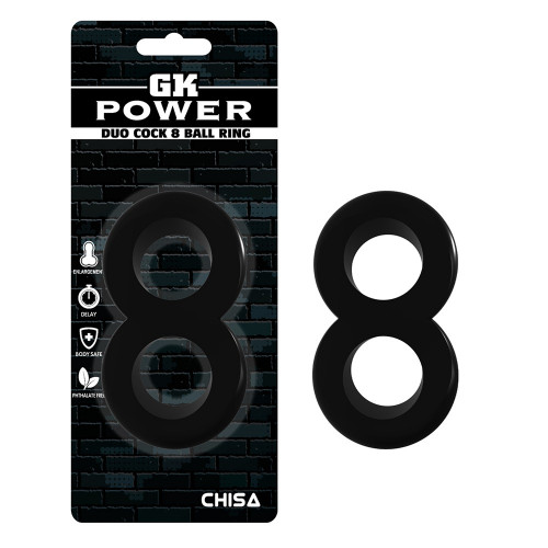 Chisa Novelties | Эрекционное кольцо двойное Chisa GK Power, черный. Цена 320 грн Chisa Novelties | Эрекционное кольцо двойное Chisa GK Power, черный. Цена 320 грн