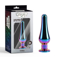 Анальная пробка классическая разноцветная CHISA MATRIX MONT с разноцветным камнем, 11.2 см, Φ3.5 см Анальная пробка классическая разноцветная CHISA MATRIX MONT с разноцветным камнем, 11.2 см, Φ3.5 см