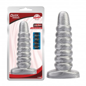 Chisa Novelties | Анальная пробка рельефная SILVER Cdt Bisley Dark Muscle Chisa 23 х 6.2 см. Цена: 1 735 грн