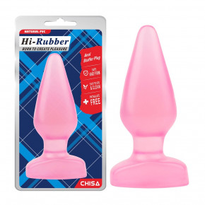 Chisa Novelties | Большая анальная пробка Chisa Hi-Rubber Anal Stuffer Plug Pink. Ціна: 650 грн