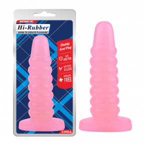 Chisa Novelties | Велика анальна пробка Chisa Hi-Rubber Chubby Anal Plug Pink. Ціна: 1120 грн