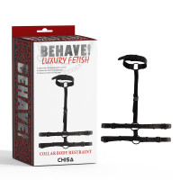 Chisa Novelties | Бондаж-портупея Chisa BEHAVE! Luxury Fetish с ошейником, черная. Цена: 1 591 грн