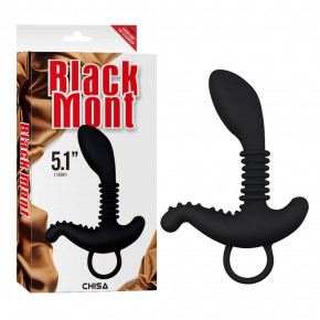 Chisa Novelties | Cтимулятор простаты с дополнительным отростком Chisa Black Mont Booty Exciter и колечком-держателем. Цена: 510 грн