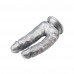 Chisa Novelties | Фалоимитатор двойной Chisa Dark Muscle Dick Cumming-Silver. Цена 1 280 грн. Фото: 3