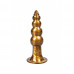 Chisa Novelties | Анальная пробка елочка Chisa Dark Muscle Cdt Bisley Gold на присоске. Цена 450 грн. Фото: 1