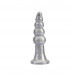 Chisa Novelties | Анальная пробка рельефоная размер L Silver Dark Muscle Chisa 16.5 х 4.2 см. Ціна 630 грн. Фото: 1
