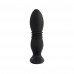 Chisa Novelties | Анальная пробка с вибрацией и функцией толчков Chisa Beast in Black с пультом управления, черная. Ціна 3200 грн. Фото: 4