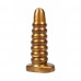 Chisa Novelties | Большая анальная пробка ребристая Chisa Dark Muscle Gold. Цена 1 799 грн. Фото: 1