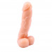 Chisa Novelties | Фаллоимитатор реалистичный Chisa T-skin с яичками, бежевый. Ціна 889 грн. Фото: 1