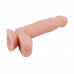 Chisa Novelties | Фаллоимитатор с хребтом Chisa T-skin ReaL Philander и присоской, бежевый. Ціна 950 грн. Фото: 3