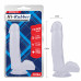 Chisa Novelties | Фаллоимитатор с яичками Chisa Hi-Rubber 7.0 Inch Dildo на присоске, прозрачный. Цена 869 грн. Фото: 3