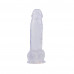 Chisa Novelties | Фаллоимитатор с яичками Chisa Hi-Rubber 7.0 Inch Dildo на присоске, прозрачный. Цена 869 грн. Фото: 2