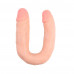 Chisa Novelties | Фаллоимитатор двойной Chisa Ballsy Super Cock Her-Her Overlap #02, бежевый. Цена 1 450 грн. Фото: 1
