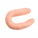 Chisa Novelties | Фаллоимитатор двойной Chisa Ballsy Super Cock Her-Her Overlap #02, бежевый. Цена 1 450 грн. Фото: 2