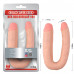Chisa Novelties | Фаллоимитатор двойной Chisa Ballsy Super Cock Her-Her Overlap, бежевый. Цена 1 434 грн. Фото: 6