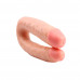 Chisa Novelties | Фаллоимитатор двойной Chisa Ballsy Super Cock Her-Her Overlap, бежевый. Цена 1 434 грн. Фото: 3
