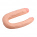 Chisa Novelties | Фаллоимитатор двойной Chisa Ballsy Super Cock Her-Her Overlap, бежевый. Цена 1 434 грн. Фото: 4