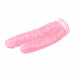 Chisa Novelties | Фаллоимитатор двойной на присоске прозрачный Chisa Hi-Rubber 9.4 Inch Pink. Цена 1 599 грн. Фото: 2