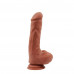 Chisa Novelties | Фаллоимитатор на присоске Chisa T-skin ReaL Bottomless Pleasure, коричневый. Ціна 1450 грн. Фото: 1