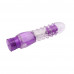 Chisa Novelties | Вибратор прозрачный с рельефом Chisa Crystal Jellie Pleaser на батарейках, фиолетовый. Цена 875 грн. Фото: 3