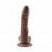 Chisa Novelties | Вибратор реалистичный с ротацией Chisa Ballsy Super Cock JAMES DEEN и пультом управления, коричневый. Цена 1 199 грн. Фото: 3