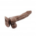 Chisa Novelties | Вибратор реалистичный с ротацией Chisa Ballsy Super Cock JAMES DEEN и пультом управления, коричневый. Цена 1 199 грн. Фото: 5