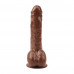 Chisa Novelties | Вибромассажер реалистичный на присоске Chisa Ballsy Super Cock JEFF STRYKER с пультом, коричневый. Ціна 1560 грн. Фото: 2