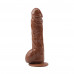 Chisa Novelties | Вибромассажер реалистичный на присоске Chisa Ballsy Super Cock JEFF STRYKER с пультом, коричневый. Ціна 1560 грн. Фото: 1