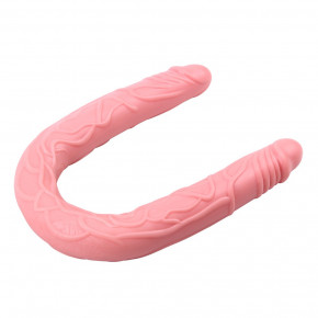Chisa Novelties | Двусторонний реалистичный фаллоимитатор Chisa HI BASIC, телесный. Ціна: 1850 грн