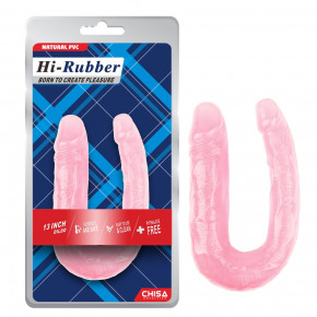 Chisa Novelties | Фаллоимитатор двойной Chisa Hi-Rubber 13 Inch Dildo, розовый. Цена: 920 грн