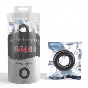 Chisa Novelties | Эрекционное кольцо Chisa Hi-Basic Donut Rings, черное. Ціна: 50 грн