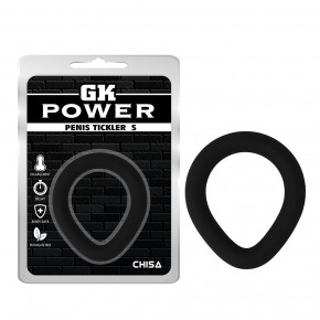 Chisa Novelties | Эрекционное кольцо продолговатой формы Chisa GK Power, силиконовое, черный. Ціна: 285 грн