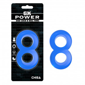 Chisa Novelties | Эрекционное кольцо восьмерка Chisa GK Power, синее. Ціна: 320 грн