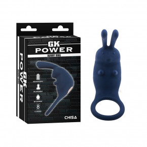 Chisa Novelties | Эрекционное кольцо с вибрацией Chisa GK Power Bunny Ring синий. Ціна: 1267 грн