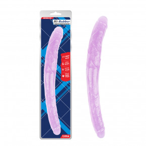 Chisa Novelties | Фаллоимитатор двойной Chisa Hi-Rubber 45 см, фиолетовый. Цена: 1 750 грн