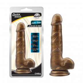 Chisa Novelties | Фаллоимитатор реалистичный на присоске Chisa Dark Muscle Justin Sider, золотистый. Ціна: 795 грн