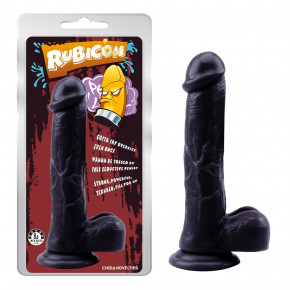 Chisa Novelties | Фаллоимитатор с мошонкой на присоске Chisa Rubicon Devil Inside Penis, черный. Цена: 1 150 грн