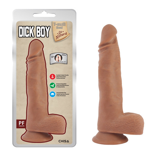 Chisa Novelties | Фаллоимитатор с мошонкой на присоске Chisa T-skin ReaL Dick Boy, бежевый. Ціна 1350 грн Chisa Novelties | Фаллоимитатор с мошонкой на присоске Chisa T-skin ReaL Dick Boy, бежевый. Ціна 1350 грн