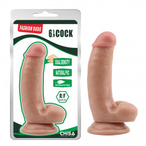 Chisa Novelties | Фаллоимитатор на присоске реалистичный Chisa Fashion Dude, бежевый. Ціна: 1120 грн