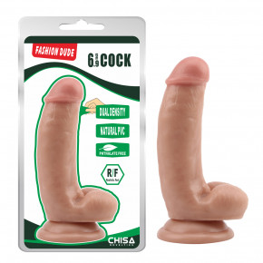 Chisa Novelties | Фалоімітатор беж Chisa Fashion Dude 6.9 Cock. Ціна: 1120 грн