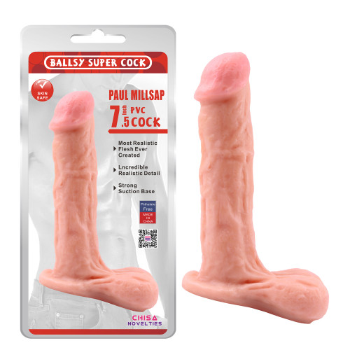 Chisa Novelties | Фаллоимитатор реалистичный с мошонкой Chisa Ballsy Super Cock, бежевый. Цена 995 грн Chisa Novelties | Фаллоимитатор реалистичный с мошонкой Chisa Ballsy Super Cock, бежевый. Цена 995 грн