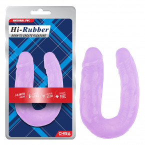 Chisa Novelties | Фаллоимитатор двойной Chisa Hi-Rubber, фиолетовый. Цена: 1 096 грн