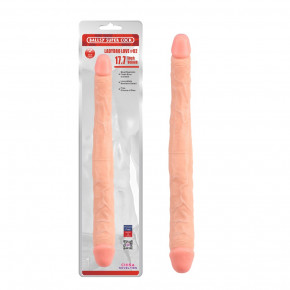 Chisa Novelties | Фаллоимитатор двойной Chisa Ballsy Super Cock Ladybro Love # 02, телесный. Ціна: 2195 грн