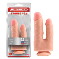 Chisa Novelties | Фаллоимитатор двойной с мошонкой Chisa Ballsy Super Cock Bromeo # 02 на присоске, телесный. Цена 1 999 грн