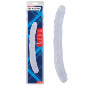 Chisa Novelties | Фаллоимитатор двухсторонний прозрачный Chisa Hi-Rubber 32,5 см *3,5 см. Цена: 1 070 грн