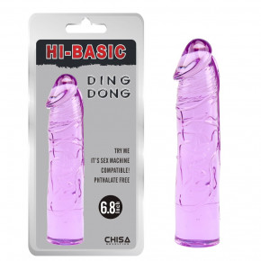 Chisa Novelties | Фаллоимитатор прозрачный из геля Chisa Hi Basic, фиолетовый. Цена: 749 грн