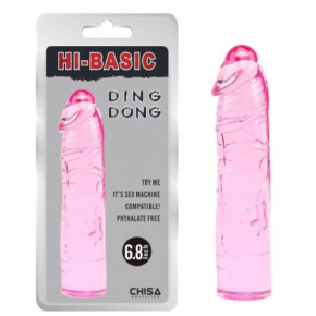 Chisa Novelties | Фаллоимитатор гелевый Chisa Hi-Basic Ding Dong Pink. Цена: 730 грн