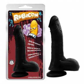 Chisa Novelties | Фаллоимитатор на присоске черный Rubicon 7.5 Chisa 20 см/3.7 см. Цена: 890 грн